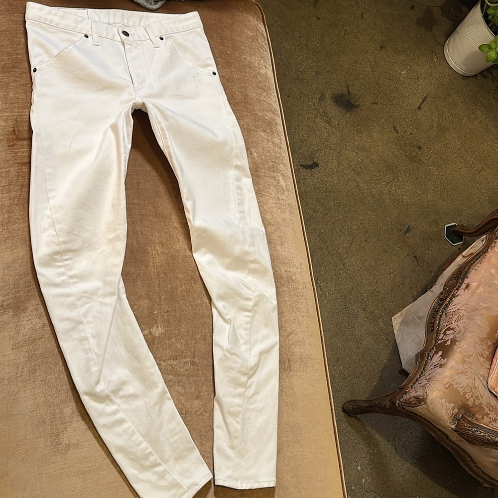 Rare European Jeans Tailored Twisted seem Label 26 Slim legs and ankles Cotton